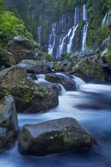 Grand Galet waterfall on the Langevin river  Saint-Joseph  Reunion Island