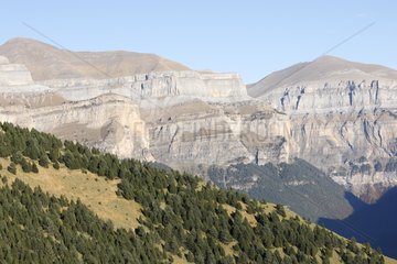 Cliff in Valley Ordesa - Pyrenees Spain