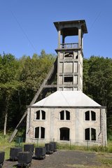 Headframe of the well St. Mary  Old coal mines  Ronchamp   Franche -Comte  France