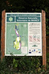 Panel of Voluntary Nature Reserve Mancy   Lons le Saulnier and Macornay   Franche -Comté   France