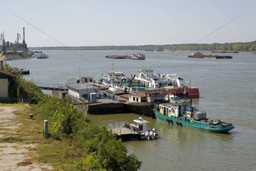 Goods transport on the Danube in Bulgaria