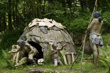 Ukrainian Mammoths hunters Hut  Upper Paleolithic   Prehistoric Park  Dino Zoo   Charbonnières -les-Sapins   Franche -Comté   France