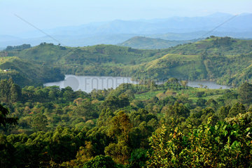 Crater lake in the forest - Fort Portal Uganda