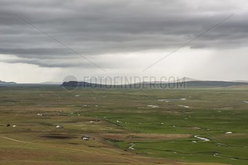 Yurts and herds in the Mongolian steppe  Tsatsiin Ereg - Province of Arkhangai - Mongolia