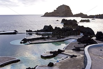 Pools of seawater Porto Muniz Madeira Island Portugal
