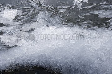 Ice at Lake Kussharo Hokkaido Japan