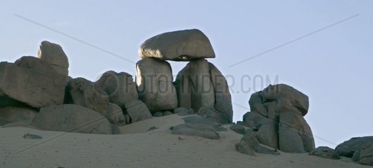 Granitic falls of rocks Wadi of the elephant Algeria