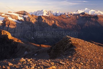Mont Blanc and Cirque du Fer à Cheval Haute-Savoie France