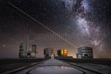 Crating an artificial star - ESO?s Paranal Observatory - Chile