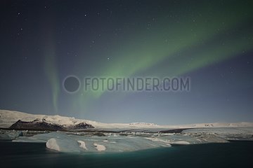 Aurora borealis in Island