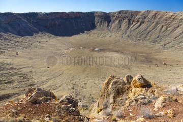 Meteor Crater is a meteorite impact crater. The site was formerly known as the Canyon Diablo Crater  Arizona  USA