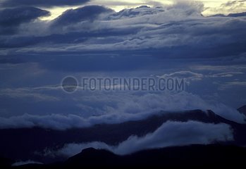 Sea of cloud on the Lure Mountain Provence France