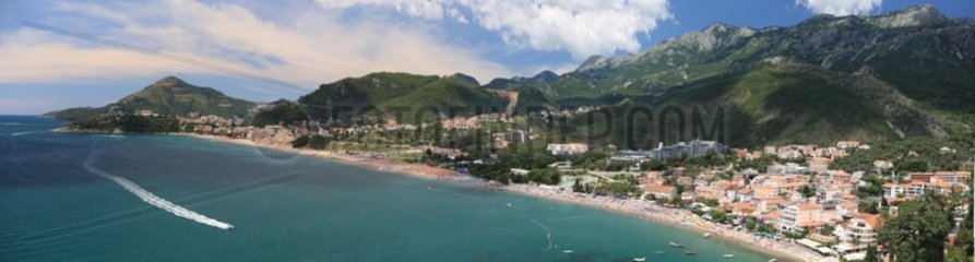Becici beach near Budva in Montenegro