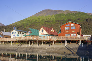 Seward port houses - Kenai Peninsula Alaska