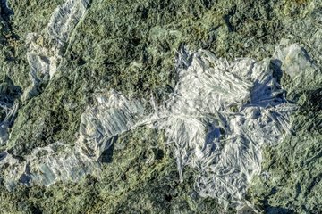 Asbestos fibers   Old Asbestos mines Queyras   under the Col de Peas   Alps  France