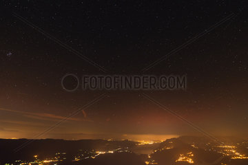 Light pollution in the Bugey - France