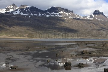 Glacial river from Vatnajoekull glacier Iceland