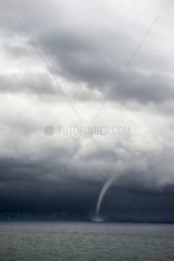 Marine Waterspout in the Bay of Genoa - Italy