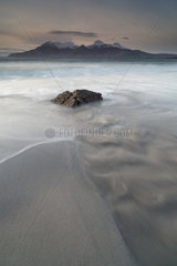 Singsing Sand Beach on the island of Eigg - Small Hebrides