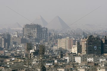 Suburbs and Pyramids of Cairo Egypt