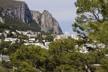 The town of Capri in Campania Italy