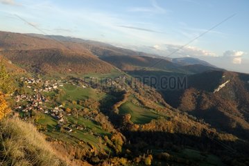 Landschaft der Bugey-Region Rhône-Alpes Frankreich