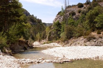 Eingang der Toulourc Provence France Gorges