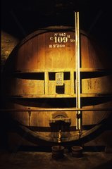 Barrels in the cellars of the Grande Chartreuse Voiron France