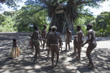 Traditional Dance on the village square - Tanna Vanuatu