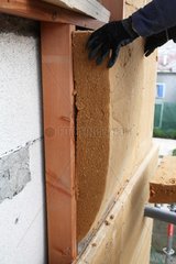 Panel soft wood fiber insulation outside