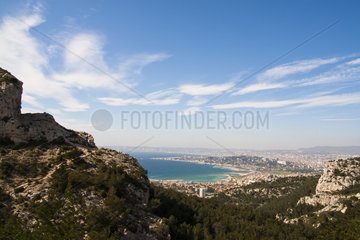 Marseille seen since the calanques