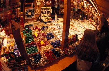 Weihnachtsmarkt in Mulhouse Elsace Frankreich