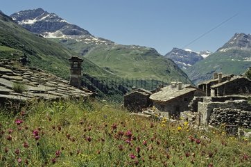 Ecot hamlet in the Vanoise Natural Park French Alps