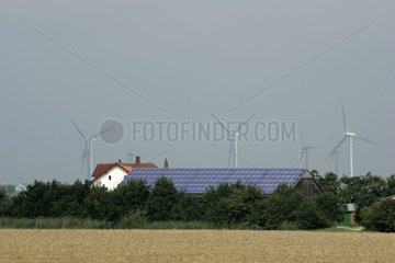 Photovoltaic Paneau Wir haben Farm Husum Deutschland [at]