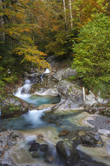 Bitet gorge in autumn - Ossau Valley Pyrenees France