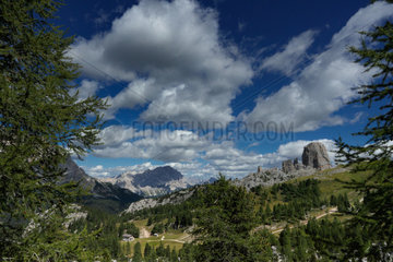 View around Cinque Torri  Dolomites  Italy
