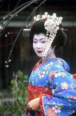 Kyoto  geisha en kimono