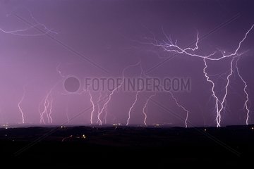 Mehrere Blitzangriffe auf der Roanne Plain France