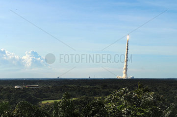 Take-off of the Ariane rocket  French Guiana