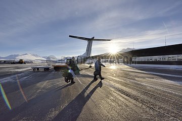 Akureyri airport. Greenland's entrance gate  February 2016