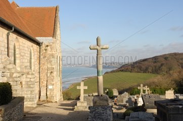 Church and cemetery of Varengeville France