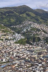 New areas of the city of Quito Ecuador