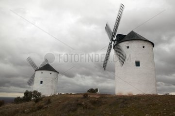 Windmills in Campos de Criptana La Mancha Spain