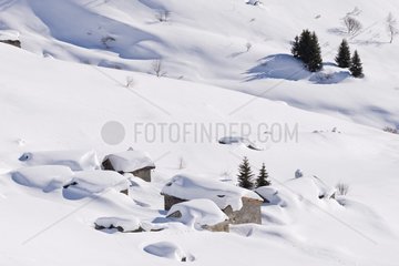 Hamlet in the snow - Haute Tarentaise Alps France