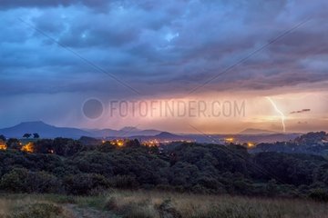 Storm over the Basque Country - France