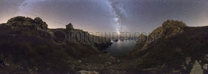The Milky Way in the twilight - Crozon Brittany France