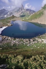 Lake Presset in den Alpen Frankreich
