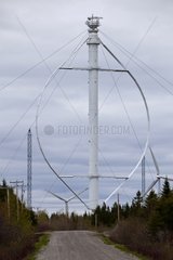 Vertical axis wind turbine of Cap-Chat Quebec Canada Gaspésie