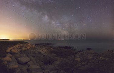 The Milky Way south Finistère France