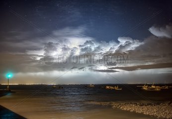 Storm between Oléron Island and La Rochelle - France